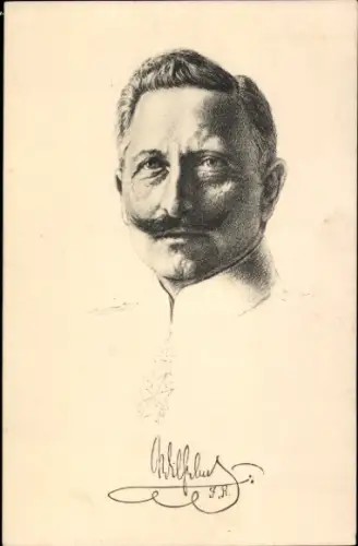 Künstler Ak Kaiser Wilhelm II., Portrait