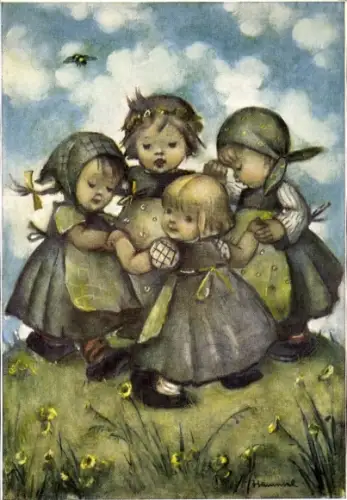 Künstler Ak Hummel, Berta, Nr. 8619, Kinderreigen