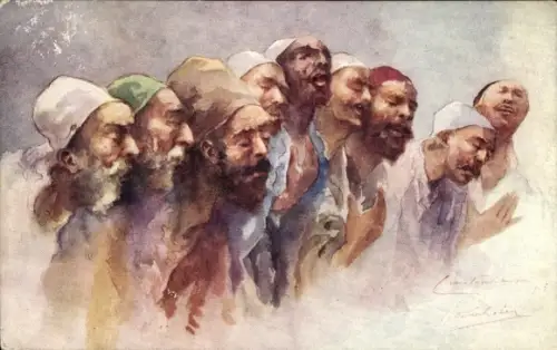 Künstler Ak Türkei, Derviches hurleurs