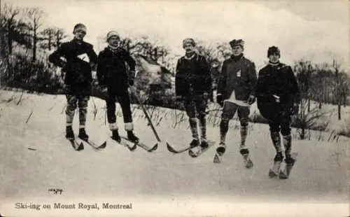 CPA Montréal, Québec, Canada, Ski-ing on Mount Royal