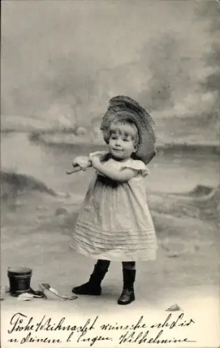 Ak Kleines Mädchen, Portrait