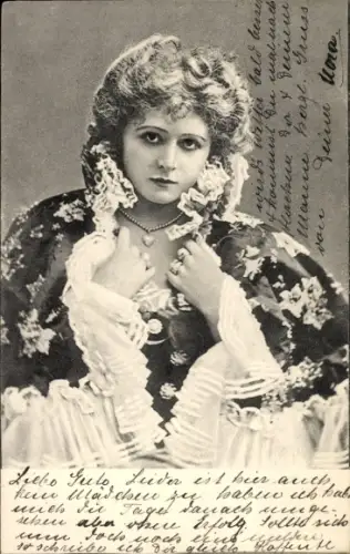 Ak Junge Frau, Portrait