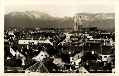 Ak Wiener Neustadt in Niederösterreich, Gesamtansicht