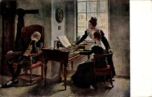 Künstler Ak Zewy, C., Verklungene Lieder