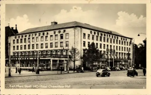 Ak Karl Marx Stadt Chemnitz in Sachsen, HO Hotel Chemnitzer Hof