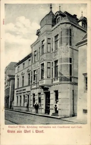 Ak Werl in Westfalen, Gasthof, Konditorei und Café