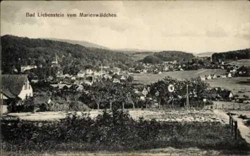Ak Bad Liebenstein, vom Marienwäldchen gesehen