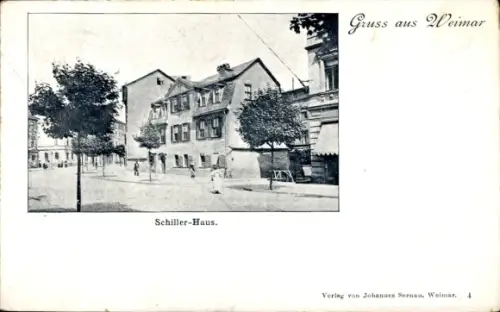 Ak Weimar in Thüringen, Schillerhaus