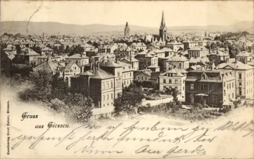 Ak Gießen an der Lahn Hessen, Gesamtansicht