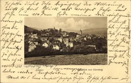 Ak Siegen in Westfalen,  Blick vom Giersberg
