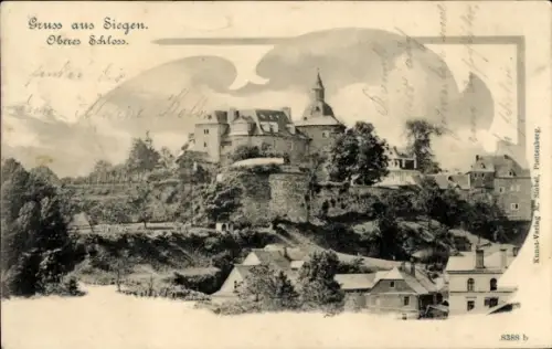Ak Siegen in Westfalen,  Oberes Schloss, Kunst-Verlag M. Siebel Plettenberg, 8388 b