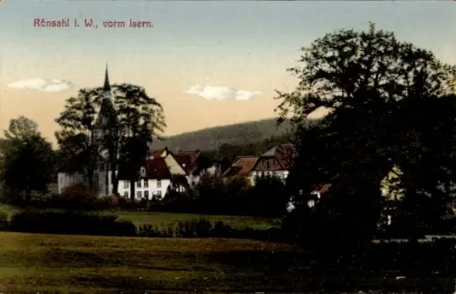 Ak Rönsahl Kierspe im Märkischen Kreis, vorm Isern, Kirche