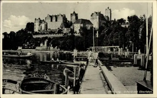 Ak Bernburg an der Saale,  Schloss, Oberfahrt