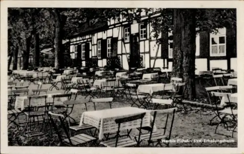 Ak Worbis im Eichsfeld Thüringen, SVK Erholungsheim, Terrasse