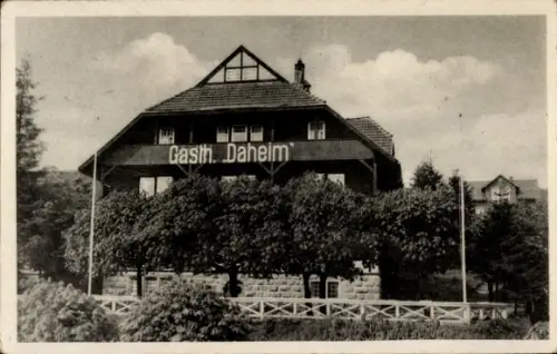 Ak Gehlberg im Ilm Kreis Thüringen, Hotel Daheim, Inhaber Curt Helder