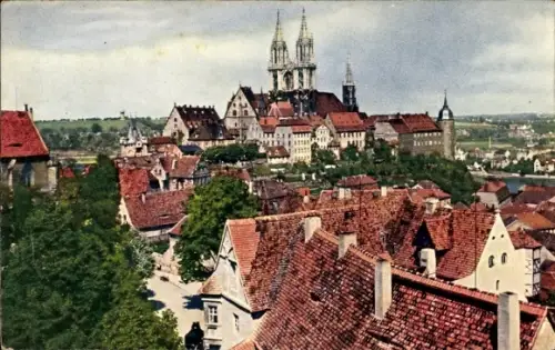 Ak Meißen Sachsen, Schlossberg von St. Afra aus