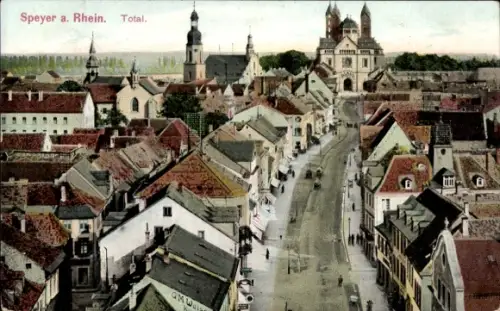 Ak Speyer am Rhein, Totale