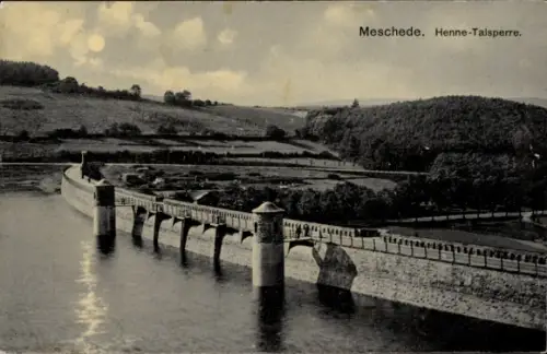 Ak Meschede im Sauerland, Henne Talsperre