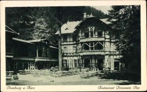 Ak Ilsenburg im Harz, Restaurant Prinzessin Ilse