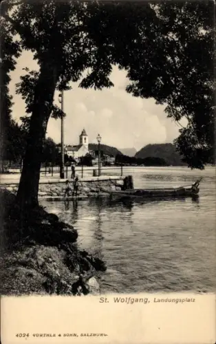 Ak St. Wolfgang am Wolfgangsee Oberösterreich,  Landungsplatz
