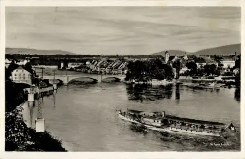 Ak Rheinfelden Kanton Aargau Schweiz, Gesamtansicht, Brücke
