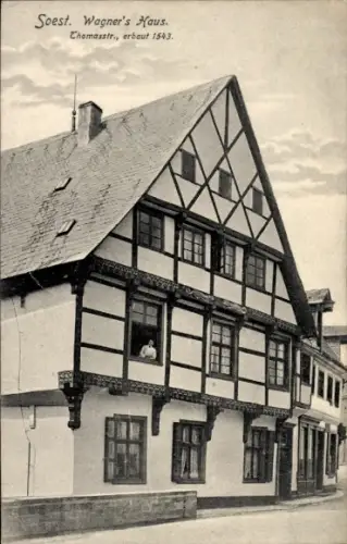 Ak Soest in Westfalen, Wagner's Haus, Chomasstr., erbaut 1543