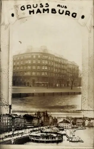 Ak Hamburg Mitte Rothenburgsort, Victoriastraße, Mittelkanal