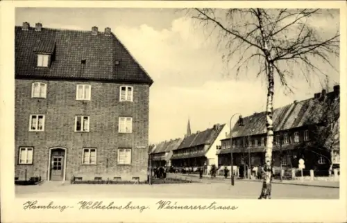 Ak Hamburg Wilhelmsburg, Weimarerstraße