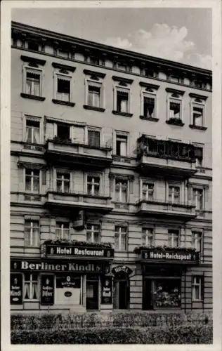 Ak Berlin Kreuzberg, Hotel und Restaurant Reichspost, H. Dittmann, Urbanstr. 84