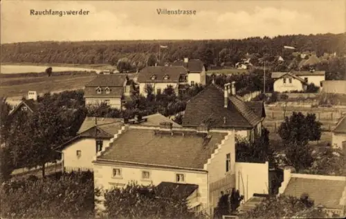 Ak Berlin Köpenick Schmöckwitz Rauchfangswerder, Villenstraße, Hotel Rest. Waldhaus, Ed. Rutkowsky