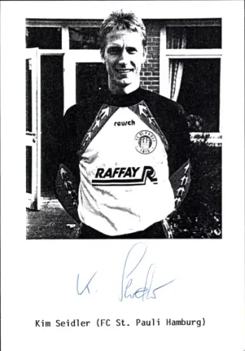 Autogrammkarte Fußballer Kim Seidler, FC St. Pauli, Autogramm