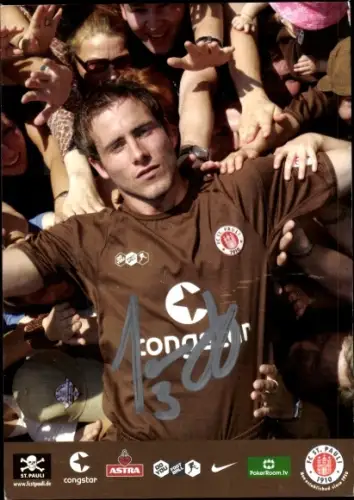 Autogrammkarte Fußballer Ian Joy, FC St. Pauli Hamburg, Autogramm