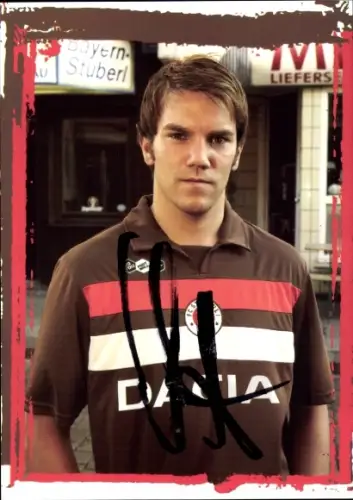 Autogrammkarte Fußballer Matthias Kinzmann, FC St. Pauli Hamburg, Autogramm