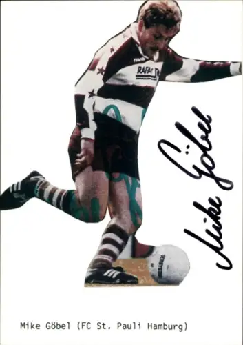 Autogramm Fußballer Mike Göbel, FC St. Pauli Hamburg, Portrait