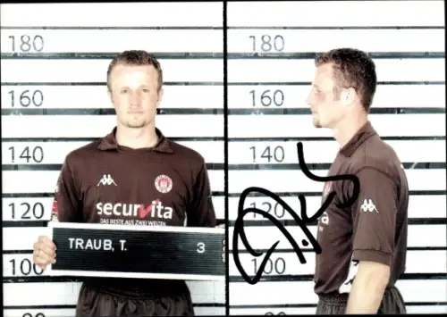 Autogrammkarte Fußballer Torsten Traub, FC St. Pauli Hamburg, Autogramm
