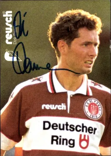 Foto Fussballer unbekannt FC St. Pauli, Autogramm