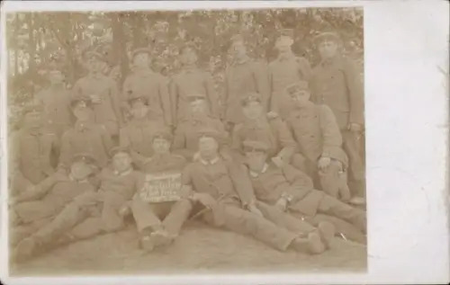 Foto Ak Deutsche Soldaten in Uniformen, Kaiserzeit, Gruppenfoto