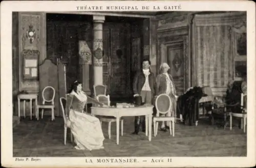Ak Théâtre de la Gaîté, La Montansier, II. Akt
