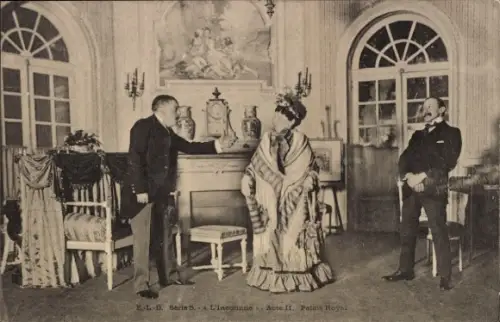 CPA L'Inconnue, Acte II, Palais Royal