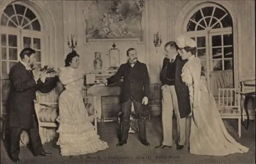 CPA L'Inconnue, Acte III, Palais Royal