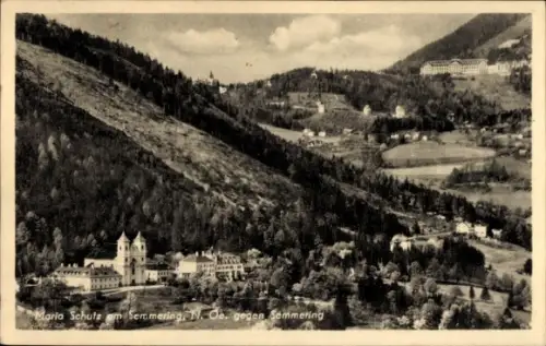 Ak Maria Schutz Schottwien in Niederösterreich, Wallfahrtskirche am Semmering