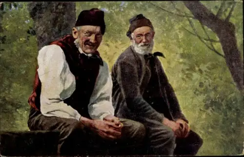 Künstler Ak Hoffmann, H, Schwarzwälder Bauern, Schwarzwälder Trachten