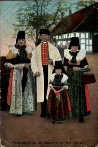 Ak Volkstrachten aus Schaumburg Lippe, Familie
