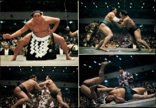 Ak Sumoringer im Kampf, Wrestling