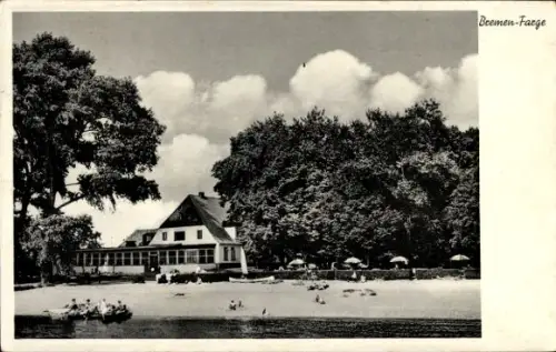 Ak Farge Blumenthal Hansestadt Bremen, Meyers Fährhaus, Strand