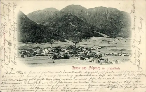 Ak Fulpmes in Tirol, Gesamtansicht vom Ort im Stubaital