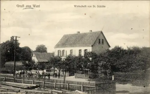Ak Werl im Kreis Soest Nordrhein Westfalen, Wirtschaft von St. Schütte
