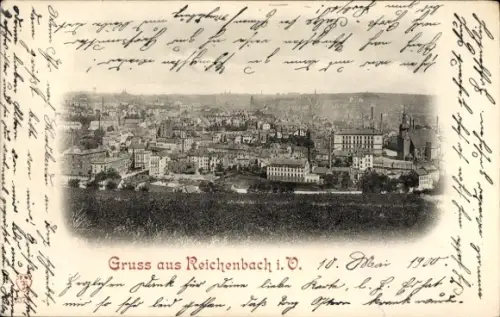 Ak Reichenbach in der Oberlausitz,  Stadtpanorama