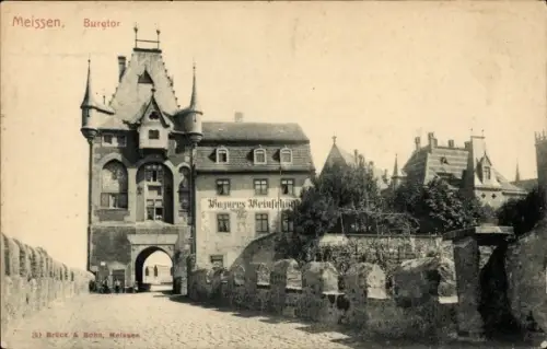 Ak Meißen an der Elbe, Burgtor
