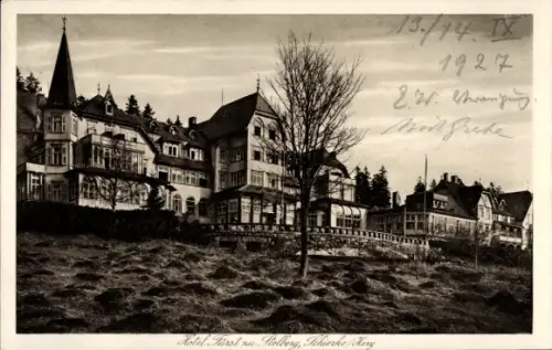 Ak Schierke Wernigerode im Harz, Hotel Fürst zu Stolberg,  Luftkurort und Wintersportplatz